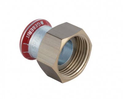 Jonction écrou en laiton diamètre 28-1 1/4mm carbone GEBERIT