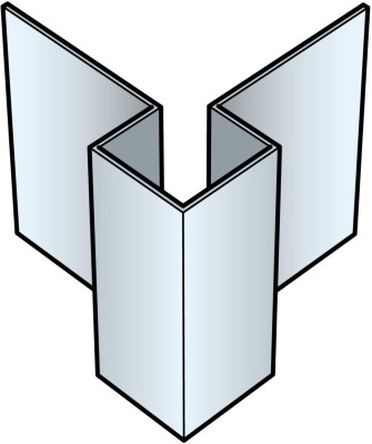Profilé d’angle extérieur aluminium C15 3 m CEDRAL