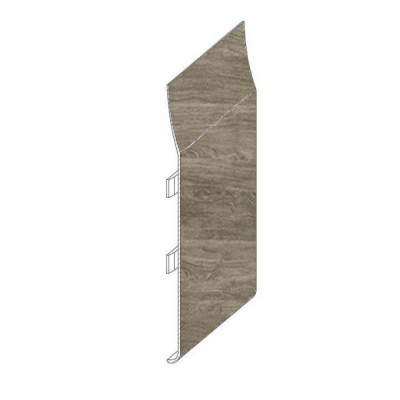 Profilé de jonction Vinyplus Elégie anteak grey 150 x 56 x 18 mm VINYLIT FASSADEN