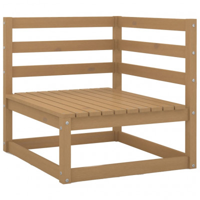 Canapé d'angle de jardin 70 x 70 x 67 cm bois de pin massif marron 02_0013209