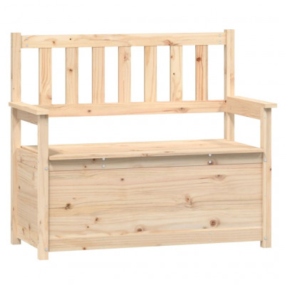 Banc banquette coffre de rangement 112,5 x 51,5 x 96,5 cm bois de pin massif 02_0010716