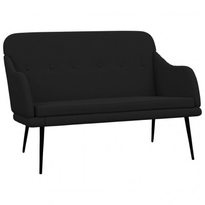 Banc banquette 110 x 76 x 80 cm tissu noir 02_0010638
