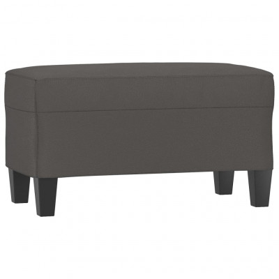 Banc banquette 70 x 35 x 41 cm synthétique gris 02_0010617