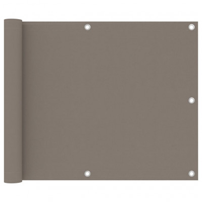 Écran de balcon brise pare vue protection confidentialité 75 x 300 cm tissu oxford taupe 02_0010382