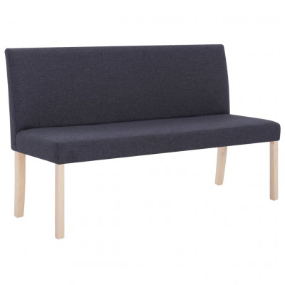 Banc banquette 139,5 cm gris foncé polyester 02_0010894