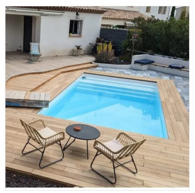 Lame de terrasse garapa KD 2 faces lisses 21 x 145 x 2750 mm soit 0.399 m2