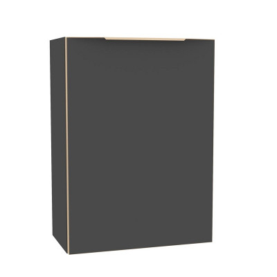 Lave mains droite Plénitude anthracite doré 40 x 22 x55 cm