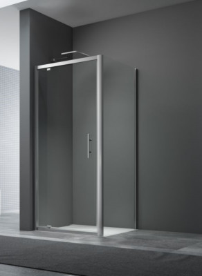 Paroi de retour Verseau 2 chromée 80 cm