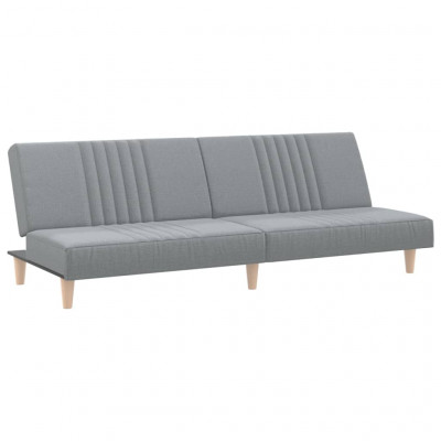 Canapé-lit à 200 x 89 x 70 cm tissu gris clair 02_0021013