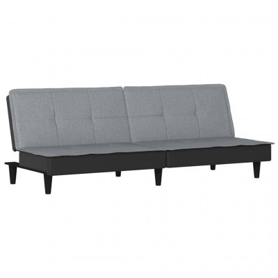Canapé-lit 200 x 89 x 70 cm tissu gris clair 02_0019832