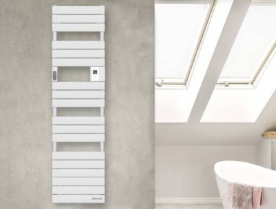 Radiateur sèche-serviettes S électrique Adélis étroit blanc 1750 W ATLANTIC ELECTRIQUE