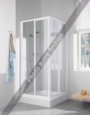 Paroi de douche Cada demi accès d'angle coulissant 2 éléments 43 x 1000 x 1900 mm ROTH