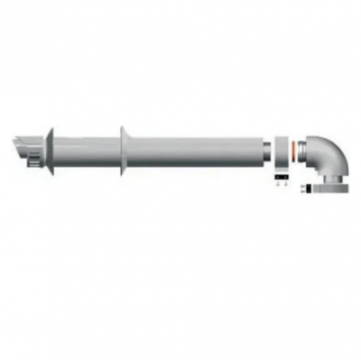 Kit ventouse horizontale gris Ø60/100 ARISTON