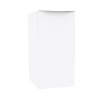 Module sous vasque Plénitude partie gauche longueur 30 cm 1 porte pour meuble 2 tiroirs profondeur 38 cm Blanc brillant