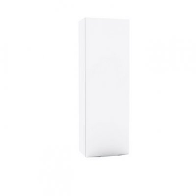 Niche haute Plénitude 1 porte 2 tablettes blanc brillant version gauche hauteur 90 cm largeur 30 cm profondeur 20 cm