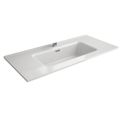 Vasque Constanza 1010 en porcelaine blance 101 x 1,6 x 46 cm SALGAR