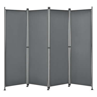 Brise-vue à 4 panneaux polyester 215 x 170 cm gris ardoise 03_0006552