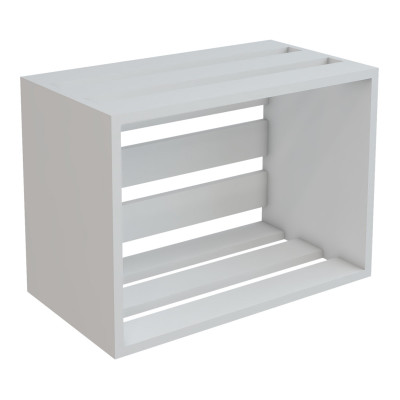 Table d'appoint rectangulaire ronde boîte de stockage 43 x 64 x 33 cm blanc 03_0008638