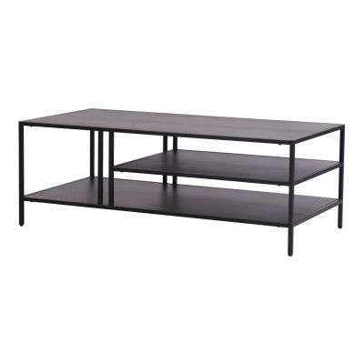 Table basse métal 40 x 110 x 55 cm noir 03_0008452