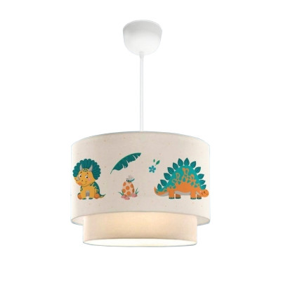 Lustre lampe lumière suspendu suspension lurgan pour enfant E27 70 cm motif de dinosaure 03_0007544