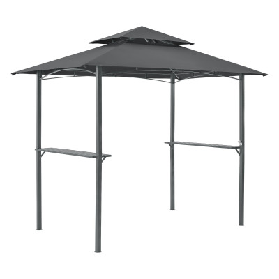 Tonnelle de barbecue 250 x 241 x 151 cm anthracite gris foncé 03_0008738