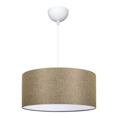 Lustre lampe lumière suspendu suspension E27 70 x 38 cm beige 03_0007596