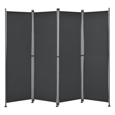 Brise-vue à 4 panneaux polyester 215 x 170 cm noir 03_0006553