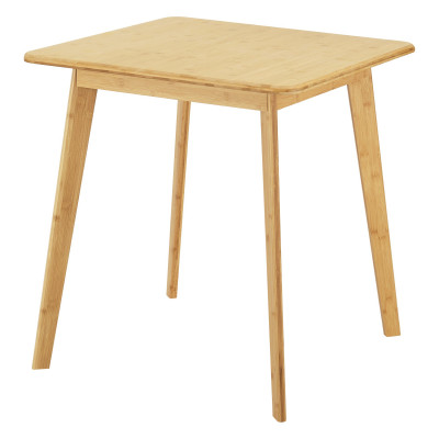 Table de salle à manger carrée pour 2 personnes 75 x 70 x 70 cm bambou 03_0008698