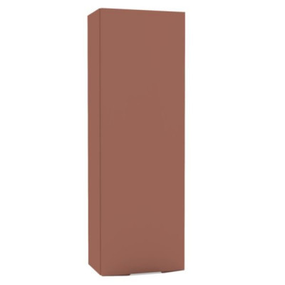 Niche haute Plénitude 1 porte 2 tablettes version gauche terracotta 90 x 30 x 20 cm
