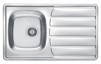Évier à encastrer ZOOM 1 cuve 860 inox 18/10, Toilé MODERNA