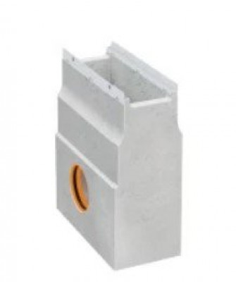 Avaloir en ligne 1-partie Bircoslim 150 500 x 190 x 625 mm longueur 0,5 m BIRCO
