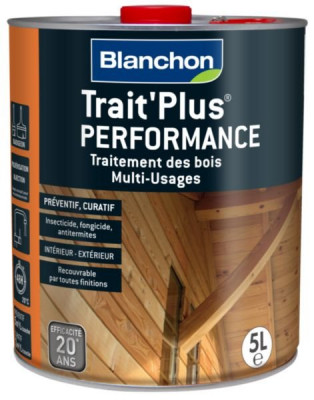 Traitement des bois multi-usages Trait'Plus Peformance bidon de 5 l BLANCHON
