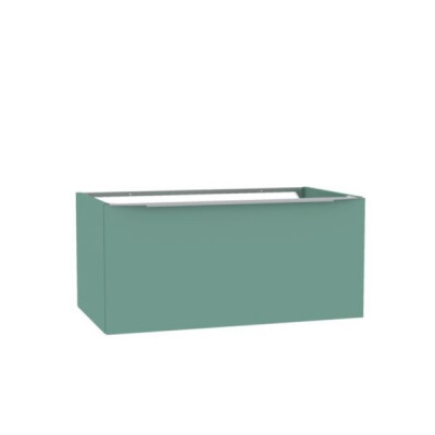 Meuble sous vasque Plénitude Bleu fjord  longueur 80 cm 1 tiroir profondeur 46 cm 