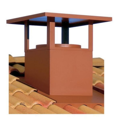 Sortie toiture rouge diamètre 100-185 mm ATLANTIC CLIMATISATION VENTILATION