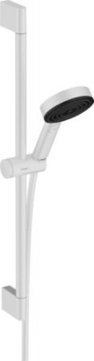 Set de douche 105 Pulsify Select S 3jets EcoSmart 9l/min avec barre C blanc mat 65 cm HANSGROHE