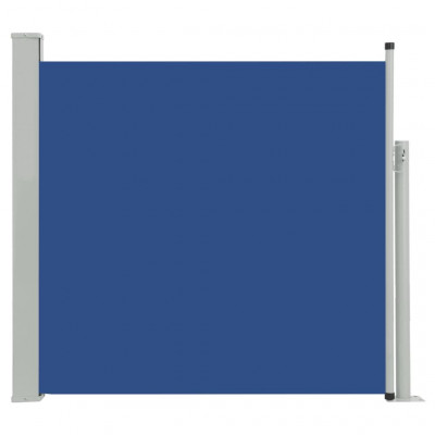 Auvent paravent store brise-vue latéral rétractable de patio jardin terrasse balcon protection visuelle écran 170 x 300 cm bleu 02_0007309