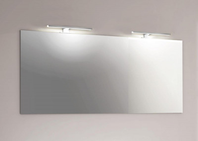 Miroir avec profil support accessoires 55 x 140 cm DELPHA
