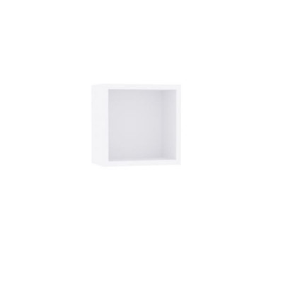 Cube Plénitude blanc brillant 30 x 30 x 18 cm