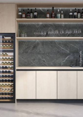 Dalle SPC Murs Rigid black marble : 5.0 x 375 x 650 mm
