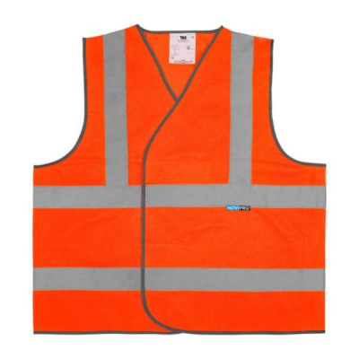 Gilet fluo orange taille unique 700 x 10 x 300 mm NOVIPRO
