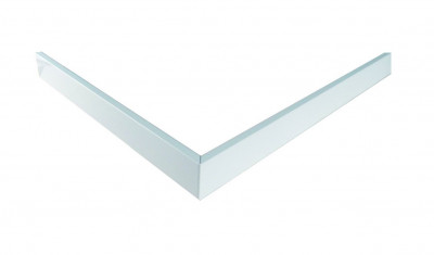 Tablier alu blanc pour receveur carre Space mineral 90 x 90 cm LEDA