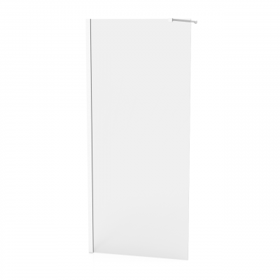 Paroi Domino Walk verre transparent profilé blanc 90 cm 