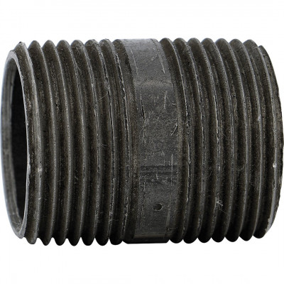 Mamelon 530 tube soudé filetage conique noir longueur 80 mm 15 x 21 SFERACO