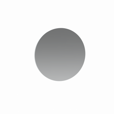 Miroir rond côté Plénitude coloris blanc diamètre 60 cm 