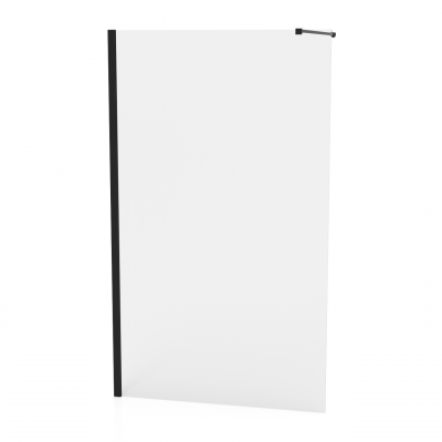 Paroi Domino Walk verre transparent profilé noir 120 cm 