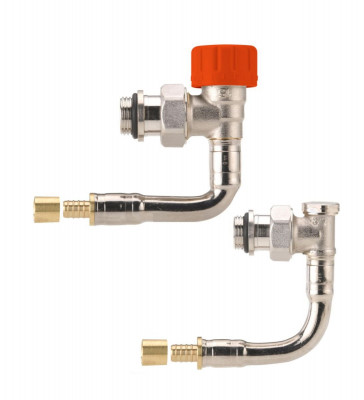 Kit hydrocâblé thermostatique M30 long équerre à sertir Per 16-1/2JT 30 x 130 x 180 mm COMAP