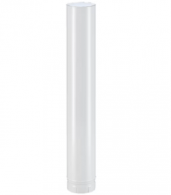 Tuyau émaillé 7 / 10e soudé en continue blanc diamètre 130 mm 1000 mm POUJOULAT