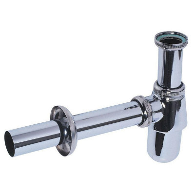 Siphon de lavabo en laiton chromé réglable en hauteur WIRQUIN