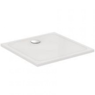 Receveur carré en grès fin Okyris+ blanc brillant 90 x 90 cm PORCHER