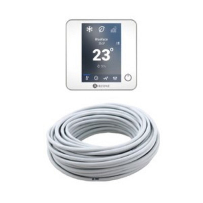 Pack thermostats bluezero blancs 5 + câble AIRZONE